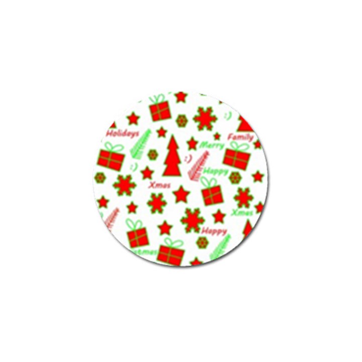 Red and green Christmas pattern Golf Ball Marker (10 pack)