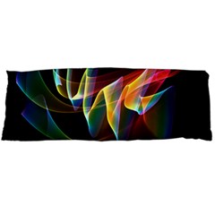 Northern Lights, Abstract Rainbow Aurora Body Pillow Case (dakimakura) by DianeClancy