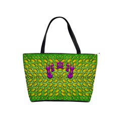 Flowers And Yoga In The Wind Shoulder Handbags by pepitasart