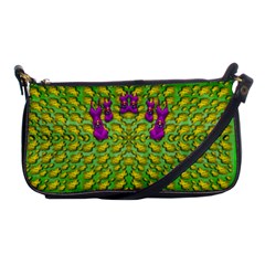 Flowers And Yoga In The Wind Shoulder Clutch Bags by pepitasart