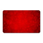 Decorative Red Christmas Background With Snowflakes Magnet (Rectangular) Front