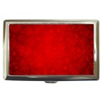 Decorative Red Christmas Background With Snowflakes Cigarette Money Cases Front