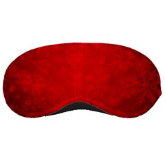 Decorative Red Christmas Background With Snowflakes Sleeping Masks by TastefulDesigns