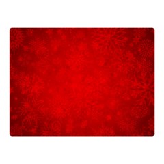 Decorative Red Christmas Background With Snowflakes Double Sided Flano Blanket (mini)  by TastefulDesigns