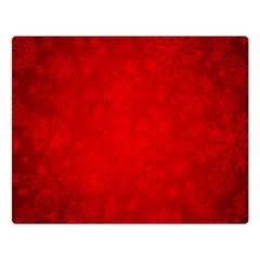 Decorative Red Christmas Background With Snowflakes Double Sided Flano Blanket (large)  by TastefulDesigns