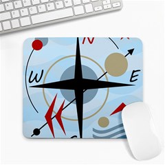 Compass Large Mousepads by Valentinaart