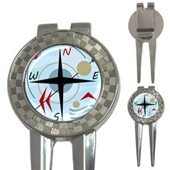 Compass 3-in-1 Golf Divots by Valentinaart