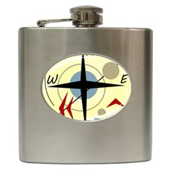 Compass 3 Hip Flask (6 Oz) by Valentinaart