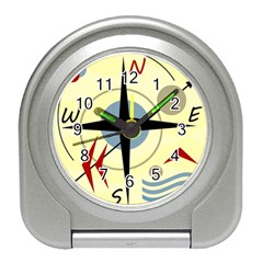 Compass 3 Travel Alarm Clocks by Valentinaart