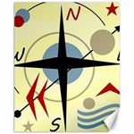 Compass 3 Canvas 11  x 14   10.95 x13.48  Canvas - 1