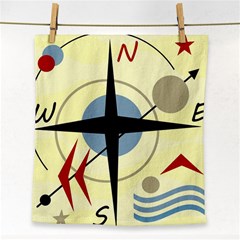 Compass 3 Face Towel by Valentinaart