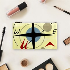 Compass 3 Cosmetic Bag (small)  by Valentinaart