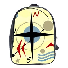 Compass 3 School Bags(large)  by Valentinaart