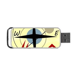 Compass 3 Portable Usb Flash (one Side) by Valentinaart