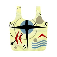 Compass 3 Full Print Recycle Bags (m)  by Valentinaart