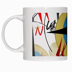 Compass 4 White Mugs by Valentinaart