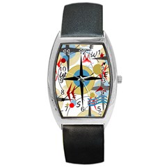 Compass 4 Barrel Style Metal Watch by Valentinaart