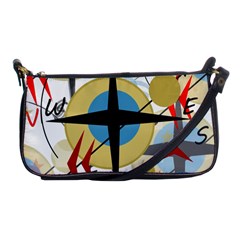 Compass 4 Shoulder Clutch Bags by Valentinaart