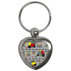 Toy Cars Key Chains (heart)  by Valentinaart