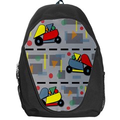 Toy Cars Backpack Bag by Valentinaart