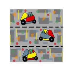 Toy Cars Small Satin Scarf (square) by Valentinaart