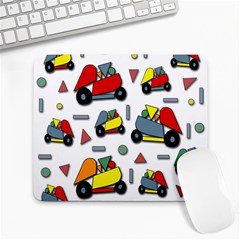 Toy Cars Pattern Large Mousepads by Valentinaart