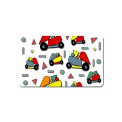 Toy Cars Pattern Magnet (name Card) by Valentinaart