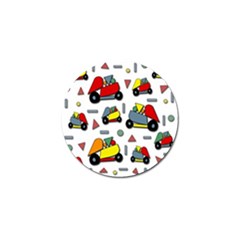 Toy Cars Pattern Golf Ball Marker (4 Pack) by Valentinaart