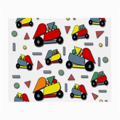 Toy Cars Pattern Small Glasses Cloth (2-side) by Valentinaart