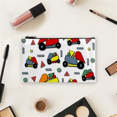 Toy Cars Pattern Cosmetic Bag (small)  by Valentinaart