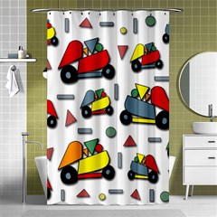 Toy Cars Pattern Shower Curtain 48  X 72  (small)  by Valentinaart