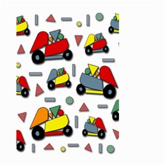 Toy Cars Pattern Small Garden Flag (two Sides) by Valentinaart