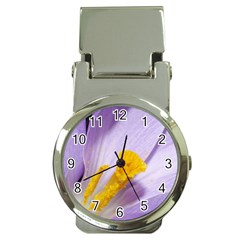 Purple Crocus Money Clip Watches by PhotoThisxyz