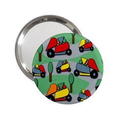 Toy Car Pattern 2 25  Handbag Mirrors by Valentinaart