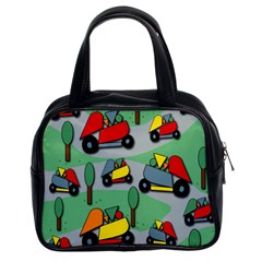 Toy Car Pattern Classic Handbags (2 Sides) by Valentinaart