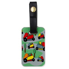 Toy Car Pattern Luggage Tags (one Side)  by Valentinaart