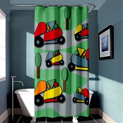 Toy Car Pattern Shower Curtain 36  X 72  (stall)  by Valentinaart