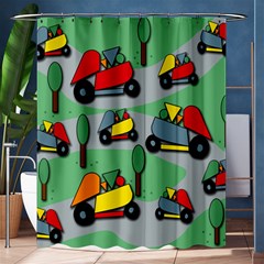 Toy Car Pattern Shower Curtain 60  X 72  (medium)  by Valentinaart