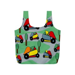 Toy Car Pattern Full Print Recycle Bags (s)  by Valentinaart