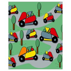 Toy Car Pattern Drawstring Bag (small) by Valentinaart