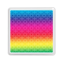 Rainbow Rings Memory Card Reader (square)  by PhotoThisxyz