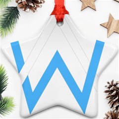 Alan Walker  Logo Ornament (star)  by bhazkaragriz