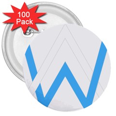 Alan Walker  Logo 3  Buttons (100 Pack)  by bhazkaragriz