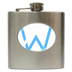 Alan Walker  Logo Hip Flask (6 Oz) by bhazkaragriz