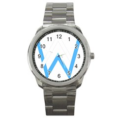 Alan Walker  Logo Sport Metal Watch by bhazkaragriz