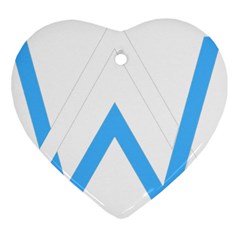 Alan Walker  Logo Heart Ornament (2 Sides) by bhazkaragriz