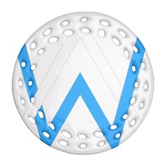 Alan Walker  Logo Ornament (round Filigree)  by bhazkaragriz