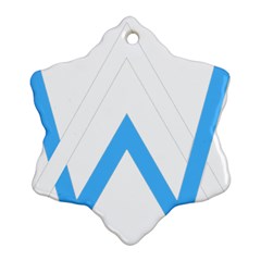 Alan Walker  Logo Snowflake Ornament (2-side) by bhazkaragriz