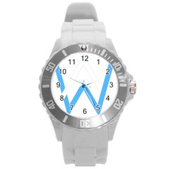 Alan Walker  Logo Round Plastic Sport Watch (l)