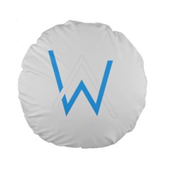 Alan Walker  Logo Standard 15  Premium Round Cushions